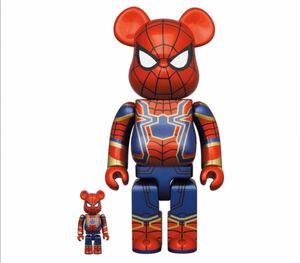 BE@RBRICK IRON SPIDER 100％ & 400％ ベアブリック アイアン スパイダー スパイダーマン メディコムトイ