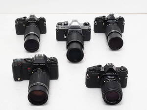 ★訳あり大特価★ MF PENTAX ボディ＆レンズ 5台セット A3 DATES / MG / KM / MV1 / MESUPER #TA6464