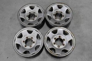 中古 純正 サーフ 185 スチール ホイール トヨタ 4本 セット 6穴 15 インチ 6J オフ+30 PCD 139.7 ナロー (H5410D)