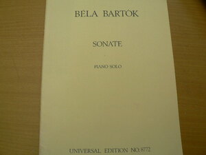 バルトーク ソナタ ピアノソロ　bela BARTOK SENATE PIANO SOLO ■楽譜　　B2