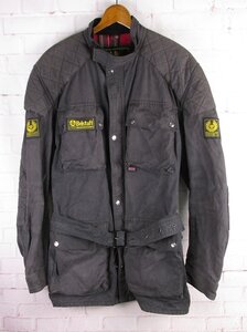 LFJ25799 ビンテージ BELSTAFF ベルスタッフ80s トライアルマスター プロフェッショナル オイルドジャケット ブラック XL