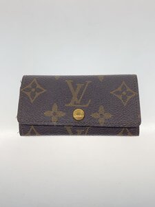 LOUIS VUITTON◆キーケース/レザー/BRW/モノグラム/レディース/ET0932