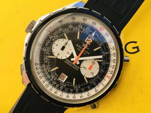 希少！ノンポリッシュ OH済み・1969年 BREITLING ブライトリング 1806 カリバー12 ビンテージ クロノマチック デイト ナビタイマー腕時計