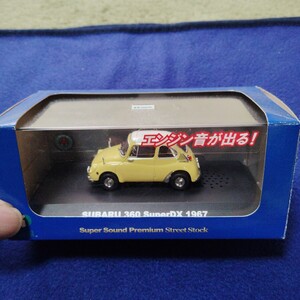 2006年　SUBARU 360 SuperDX 1967 エンジン音が出る!!モデルカー　イエロー　エンジン音正常に出ます!