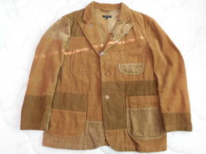 Engineered Garments エンジニアドガーメンツ Bedford Jacket ベッドフォードジャケット Sサイズ 8W Corduroy コーデュロイ パッチワーク