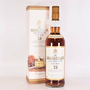 ★ザ マッカラン 12年 シェリーオーク カスク ★旧ボトル ＊箱付 750ml 43% スペイサイド The MACALLAN F160035