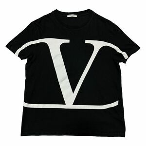 参考定価55,000円 VALENTINO ヴァレンティノ VロゴシグネチャーTシャツ ブラック メンズ サイズM イタリア製