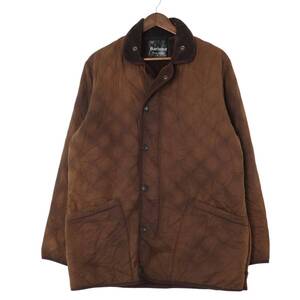 Barbour バブアー Polar Quilts ポーラーキルト オイルドジャケット ブラウン(メンズ S相当) 中古 古着 A2654