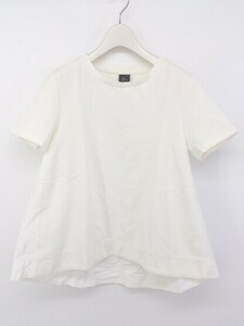 ◇ iORA イオラ 切替 半袖 Tシャツ カットソー ホワイト系 レディース メンズ P