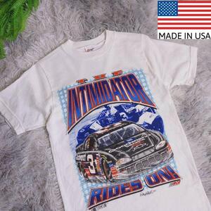 USA製 90s NASCAR レーシングTシャツ 白シングルステッチ XSサイズ相当 90年代 車 スポーツカー 67885