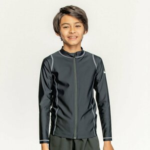 1610333-NIKE/ジュニア BOYS ロングスリーブ フルジップ ハイドロガード 長袖 ラッシュガード 子供