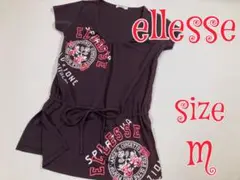 ellesse エレッセ　速乾Tシャツ　トップス　ブラウン　M テニス