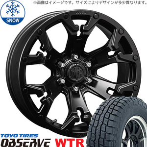 265/70R17 スタッドレスタイヤホイールセット プラド etc (TOYO OBSERVE WTR & MYRTLE GOLEM 6穴 139.7)