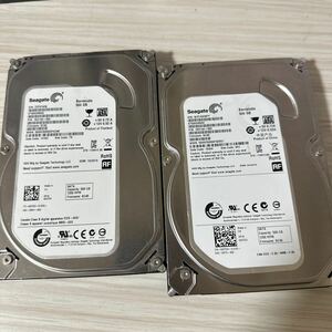 二枚セット:Q5/6:◇動作保証◆使用0時間 /薄型/Seagate SATA 3.5インチHDD SATA 500GB ST500DM002