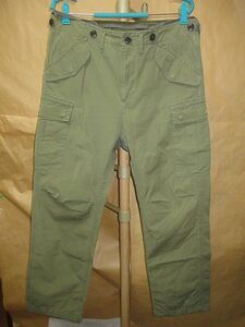 VISVIM 20SS JUMBO EIGER SANCTION PANTS カーゴ　パンツ　カーキ　1