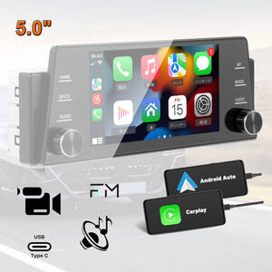 5インチ 1Din FMラジオ カープレーヤ CarPlay Bluetooth3168