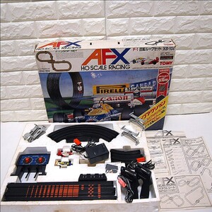 【希少ビンテージ★動作確認済み★欠品なし】TOMY　トミー　AFX　HO-SCALE　RACING　F-1 回転ループセット　XS-104 当時物　スロットカー