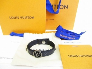 【未使用保管品】 ルイヴィトン LOUIS VUITTON モノグラム エクリプス ブラスレ LVサークル ブレスレット バングル メンズ レディース