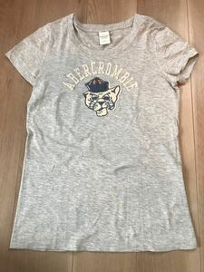 ABERCROMBIE & FITCH アバクロ　アップリケTシャツ　L