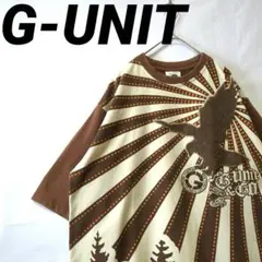 Gユニット 半袖 Tシャツ オーバーサイズ デカロゴ 両面刺繍 バイカラー XL