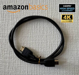 Amazonベーシック HDMI ケーブル ハイスピード 4K ARC対応 0.9m(タイプAオス - タイプAオス)ブラック