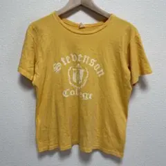 champion 60s カレッジTシャツ 3段プリント