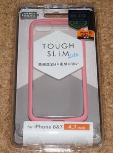 ★新品★ELECOM iPhone8/7/SE2/SE3 TOUGH SLIM LITE 耐衝撃×高硬度8H ピンク