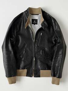 BEAUTY&YOUTH ラムレザー ハリントン ジャケット M UNITED ARROWS B&Y BARACUTA G9 TYPE 羊革 レザー スウィングトップ ブラック 黒