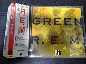 R.E.M.「GREEN」1988年日本盤帯付25P2-2389