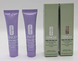 【新品未使用】クリニーク CLINIQUE●テイク ザ デイ オフ フェーシャルムース●take the day off●ギフトサイズ15ml×2●国内正規品