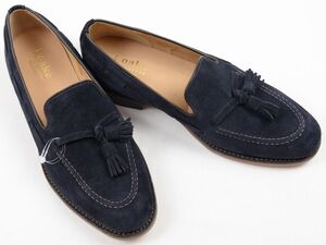 ●Loake(ローク)LINCOLN リンカーンタッセルローファ―(紺・スエード,UK7(25.5)英国王室御用達)新品