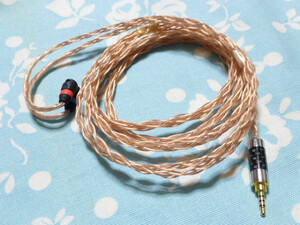 SENNHEISER IE8 IE80 IE80 S ケーブル MOGAMI 2944 八芯 ブレイド編み込み 2.5mm4極 Shure掛 (カスタム対応可能) DP-X1A AK300 SP1000