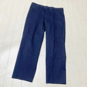 3754☆ JOSEPH HOMME ジョセフオム ボトムス パンツ スラックス カジュアルパンツ メンズ 44 ネイビー 織柄