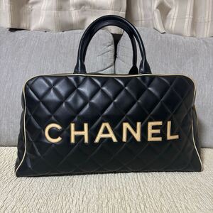 シャネル　CHANEL ボストンバッグ レザー 黒　トートバッグ　シール3番台　ブランドバッグ ブランド