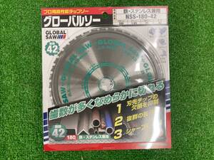 【未使用品】モトユキ チップソー 鉄・ステンレス兼用 NSS-180-42　ITXKM2KE2DYO