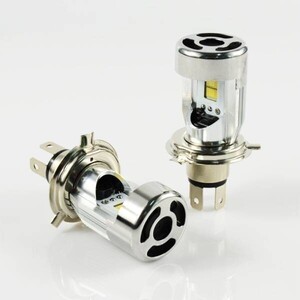 【MOTOLED白】LED ヘッドライト DC12V H4 Hi/Lo切り替え 2800LM ホワイト (検 ZEPHYR1100 ZRX1100