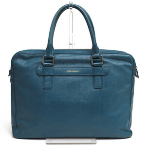 DOLCE＆GABBANA ドルガバ ビジネスバッグ BM1255 A1503 BRIEFCASE VIT.PALMELLATO 牛革 シボ革 シュリンクレザー