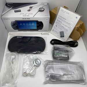 ★希少 未使用品★PSP バリューパック PSP-1000K 本体★1円スタート レア value pack Portable SONY ソニー ブラック