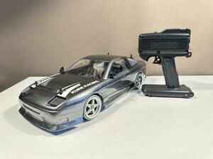 電動RCカー/日産180SX/ボディ　1：10スケール 全長46㎝/SANWA部品/　プラボ付き USED　未テスト