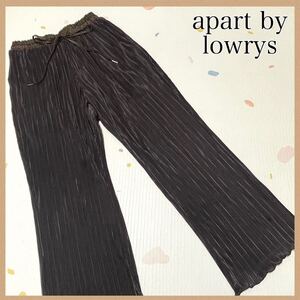 【apart by lowrys】 カジュアルパンツF ブラウン 茶色 ボトムス