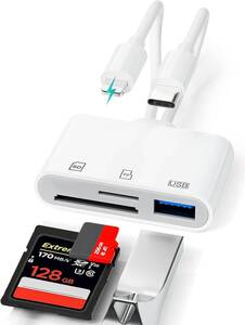 yangoo Phone用 SDカードリーダー 3in2 タイプC - USB 3.0 変換アダプタ SDカード/TFカード/USB3.0 OTG機能 読み書き同時 設定不要 写真