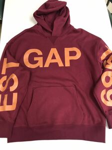 ●ＧＡＰ●新品●パーカー●L●ギャップ●GAPロゴ●完売品●人気のデザイン●USEDデニムにあうパーカー●エンジ●21●1-1