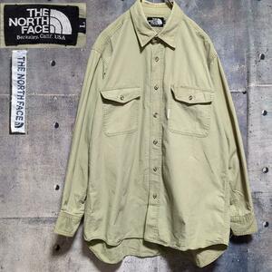 ザ・ノース・フェイス　サファリシャツ　襟周り袖口スレあり　THE NORTH FACE 羽織り シャツ Lサイズ