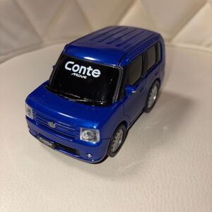 ダイハツ　ムーヴ コンテ DAIHATSU ブルーマイカメタリック 青 プルバックカー　ミニカー ドライブタウン ノベルティ カラーサンプル