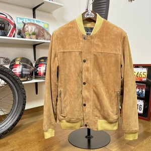 ☆BARBOUR バブアー STEVE McQUEEN COLLECTION スティーブ・マックイーンコレクション スエード レザージャケット ブラウン/M（XL相当）