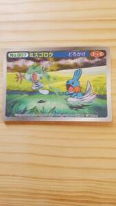 No.007　ミズゴロウ　どろかけ　ポケモンカード　トップ　サン　3D　アドバンスジェネレーション　ポケモン　カード　ガム　Japanese