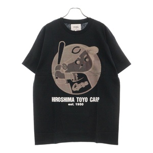 NUGETS ナゲッツ ×広島カープ×Charcoal TOYO Carp SP S/S カープ坊や 半袖Tシャツ ブラック