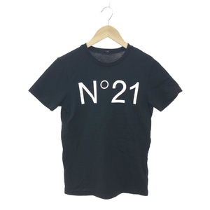 良好◆N°21 ヌメロヴェントゥーノ 半袖カットソー Tシャツ サイズ:12◆ ブラック レディース トップス