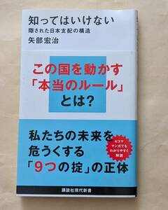 【即決・送料込】知ってはいけない 隠された日本支配の構造　講談社現代新書　矢部宏治