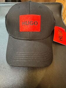 ヒューゴボスHUGO BOSSブラック系キャップ帽子Black Cap赤刺繍フリーサイズ 帽子 キャップ ヒューゴボス BOSS CAP キャップBOSS 黒 ロゴ